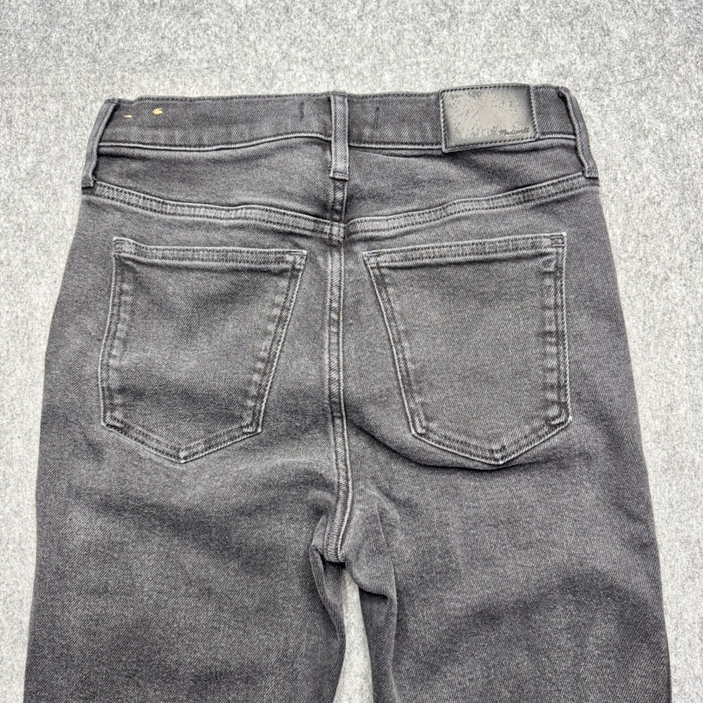 Madewell 10" High Rise Skinny Jeans Size 29P Black Wash Cotton‎ Blend Denim - Picture 8 of 10